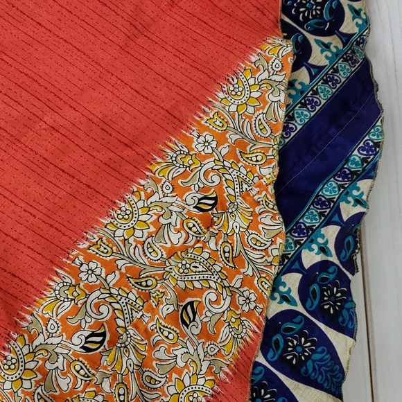 Darn Good Yarn Sari Silk Wrap Skirt Tea Goddess - Picture 8 of 16